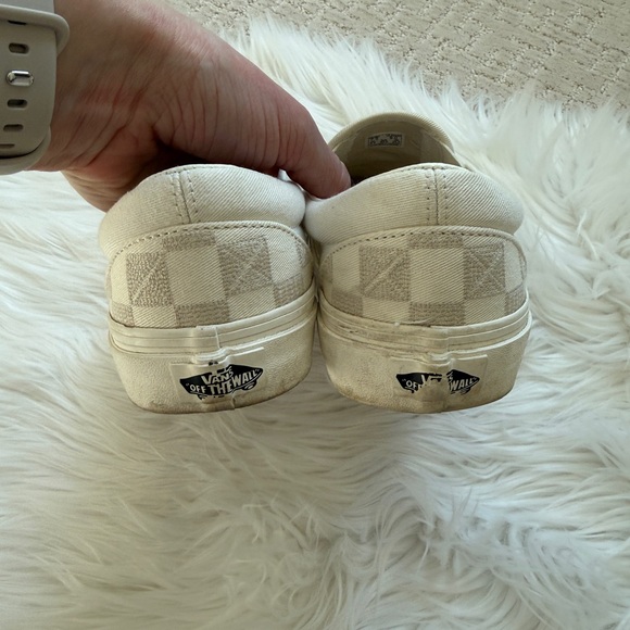 Vans Classic Checkered Slip-Ons Marshmallow size 9 - Picture 6 of 9